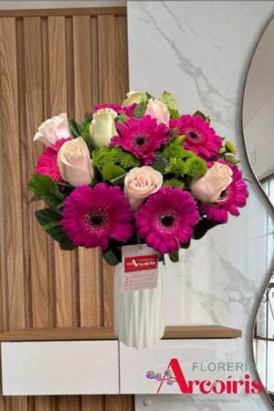 FLORERO - NUDE Y FUCSIA